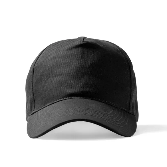 GO7009-Sapca-din-bumbac-100-reciclat-5-panele-FIDES-NEGRU