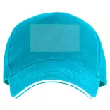 GO7019-Sapca-cu-culori-contrastante-5-panele-ERIS-TURCOAZ