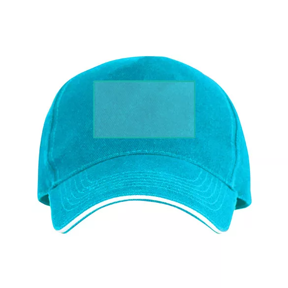 GO7019-Sapca-cu-culori-contrastante-5-panele-ERIS-TURCOAZ