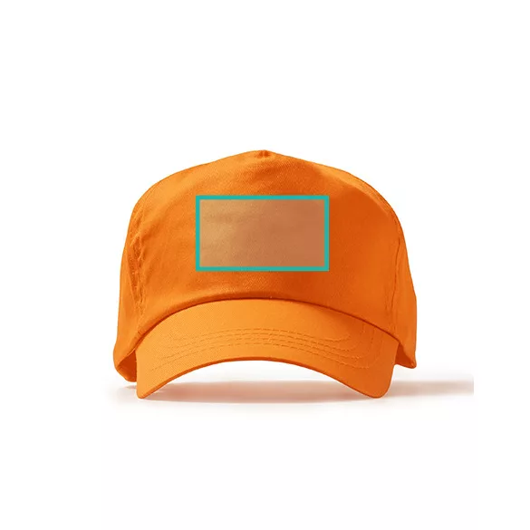 GO7030-Sapca-din-100-bumbac-5-panele-FREYA-PORTOCALIU