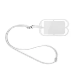 LY7046-Lanyard-de-silicon-cu-suport-pentru-telefon-sau-ecuson-DALVIK-ALB