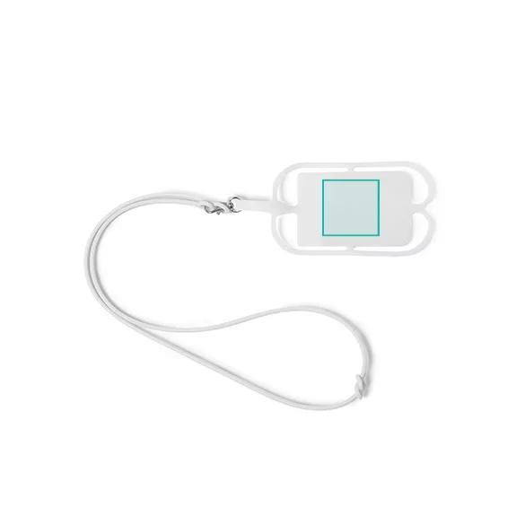 LY7046-Lanyard-de-silicon-cu-suport-pentru-telefon-sau-ecuson-DALVIK-ALB