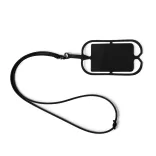 LY7046-Lanyard-de-silicon-cu-suport-pentru-telefon-sau-ecuson-DALVIK-NEGRU