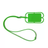 LY7046-Lanyard-de-silicon-cu-suport-pentru-telefon-sau-ecuson-DALVIK-VERDE-TEI