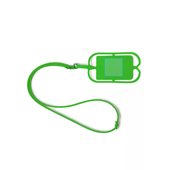LY7046-Lanyard-de-silicon-cu-suport-pentru-telefon-sau-ecuson-DALVIK-VERDE-TEI