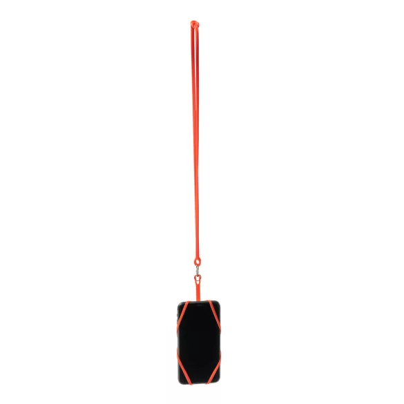 LY7046-Lanyard-de-silicon-cu-suport-pentru-telefon-sau-ecuson-DALVIK-ROSU