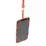 LY7046-Lanyard-de-silicon-cu-suport-pentru-telefon-sau-ecuson-DALVIK-ROSU
