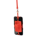 LY7046-Lanyard-de-silicon-cu-suport-pentru-telefon-sau-ecuson-DALVIK-ROSU