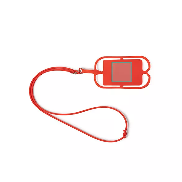 LY7046-Lanyard-de-silicon-cu-suport-pentru-telefon-sau-ecuson-DALVIK-ROSU