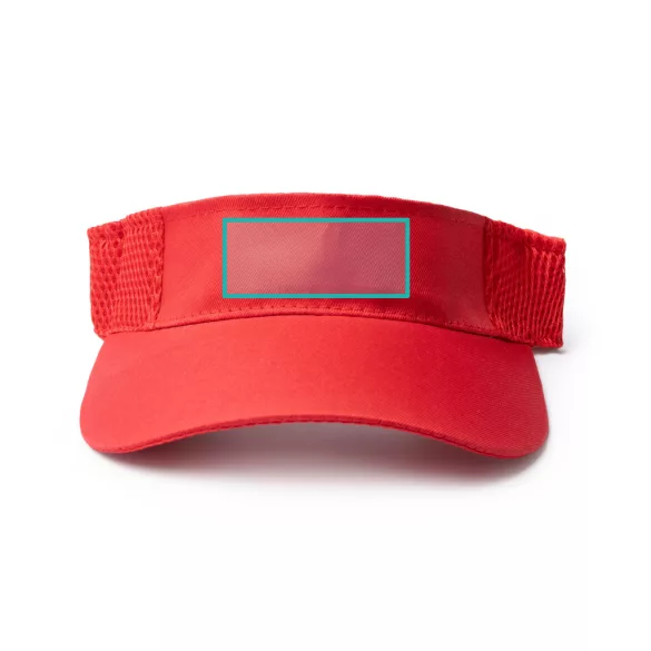 CP7048-Viziera-sport-din-poliester-WIZER-ROSU
