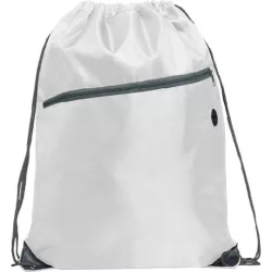 BO7152-Rucsac-cu-snur-si-buzunar-frontal-din-poliester-210D-NINFA-ALB