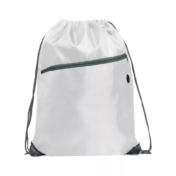 BO7152-Rucsac-cu-snur-si-buzunar-frontal-din-poliester-210D-NINFA-ALB