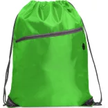 BO7152 - Rucsac cu snur si buzunar frontal din poliester - 210D - NINFA - VERDE TEI