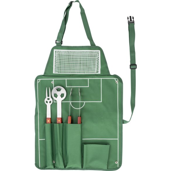 7400-004 - Sort din nailon cu set de gratar - 600D - Christina