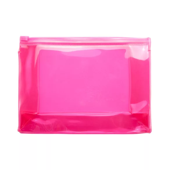 BO7511-Geanta-cosmetice-cu-inchidere-ermetica-din-PVC-translucid-CARIBU-FUCSIA