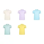 8009-005PMK - Tricou polo pentru adulti - Ment - PASTEL YELLOW