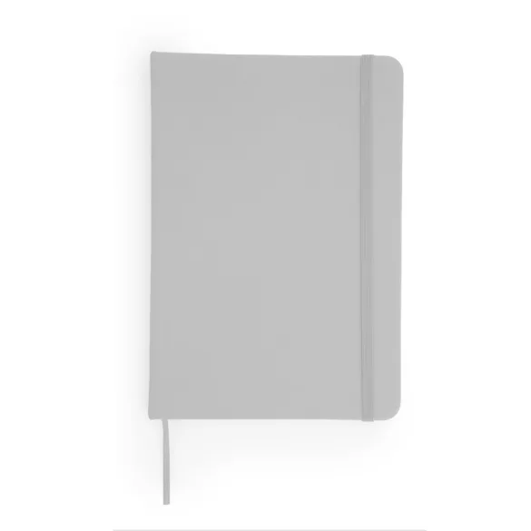 NB8050 - Blocnotes A5 cu coperti rigide din imitatie de piele - ALBA - GRI