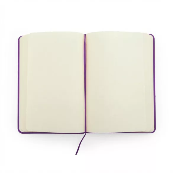 NB8050 - Blocnotes A5 cu coperti rigide din imitatie de piele - ALBA - GRI