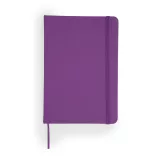 NB8050 - Blocnotes A5 cu coperti rigide din imitatie de piele - ALBA - MOV PURPURĂ