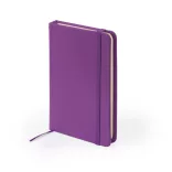 NB8050 - Blocnotes A5 cu coperti rigide din imitatie de piele - ALBA - MOV PURPURĂ