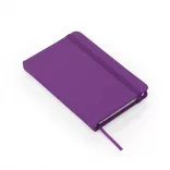 NB8050 - Blocnotes A5 cu coperti rigide din imitatie de piele - ALBA - MOV PURPURĂ