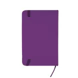 NB8050 - Blocnotes A5 cu coperti rigide din imitatie de piele - ALBA - MOV PURPURĂ