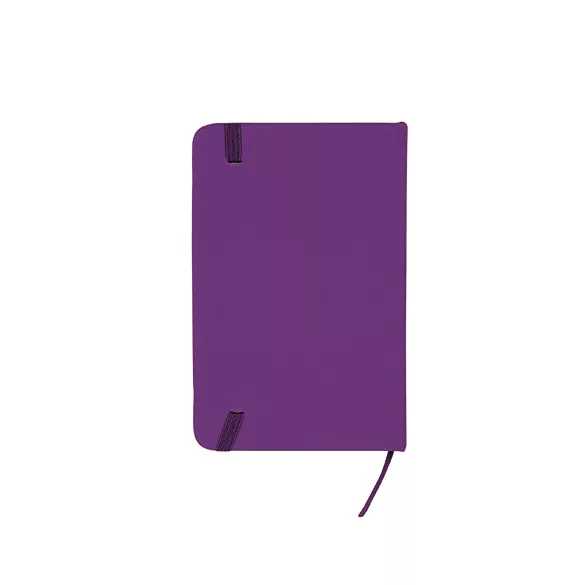 NB8050 - Blocnotes A5 cu coperti rigide din imitatie de piele - ALBA - MOV PURPURĂ