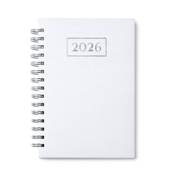 AG8068-Agenda-A5-cu-spira-Coperti-captusite-din-PU-cu-gravura-in-relief-HERA-ALB