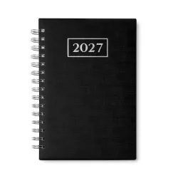 AG8068-Agenda-A5-cu-spira-Coperti-captusite-din-PU-cu-gravura-in-relief-HERA-NEGRU