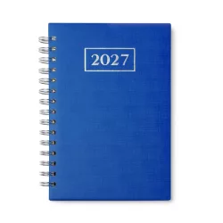 AG8068-Agenda-A5-cu-spira-Coperti-captusite-din-PU-cu-gravura-in-relief-HERA-ALBASTRU-ROYAL