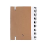 NB8073 - Caiet cu spirala si coperta din carton reciclat - ALANI - ALB