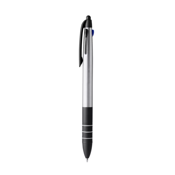 BL8098-Pix-retractabil-din-ABS-cu-3-cerneluri-SANDUR-ARGINTIU