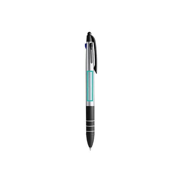 BL8098-Pix-retractabil-din-ABS-cu-3-cerneluri-SANDUR-ARGINTIU