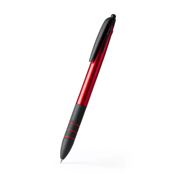 BL8098-Pix-retractabil-din-ABS-cu-3-cerneluri-SANDUR-ROSU