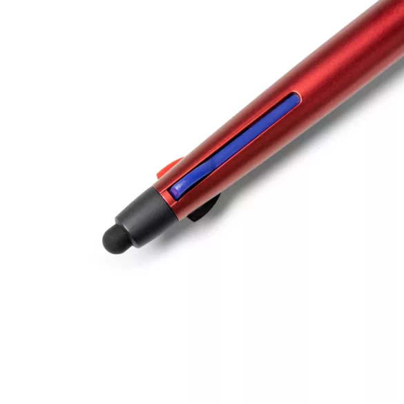 BL8098-Pix-retractabil-din-ABS-cu-3-cerneluri-SANDUR-ROSU