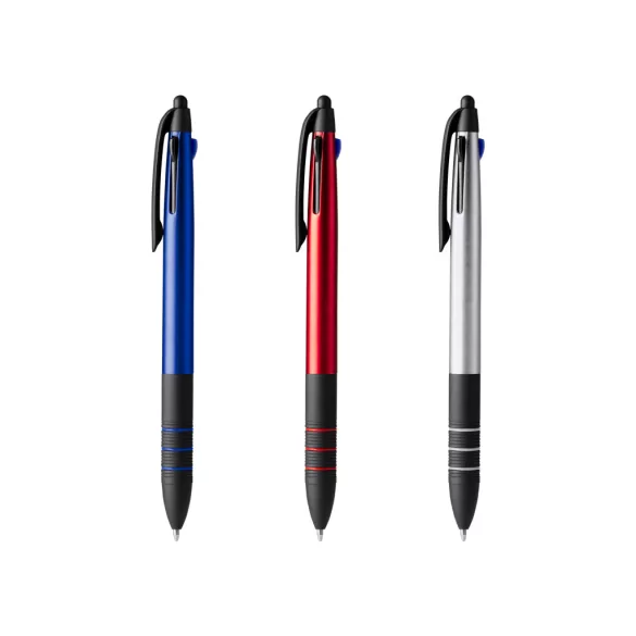 BL8098-Pix-retractabil-din-ABS-cu-3-cerneluri-SANDUR-ROSU