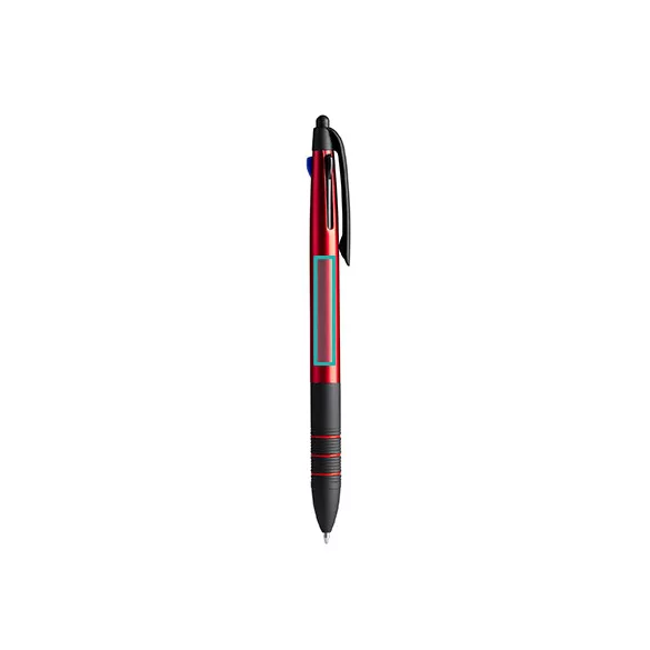 BL8098-Pix-retractabil-din-ABS-cu-3-cerneluri-SANDUR-ROSU