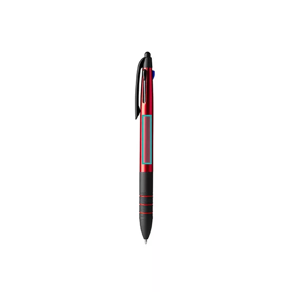 BL8098-Pix-retractabil-din-ABS-cu-3-cerneluri-SANDUR-ROSU