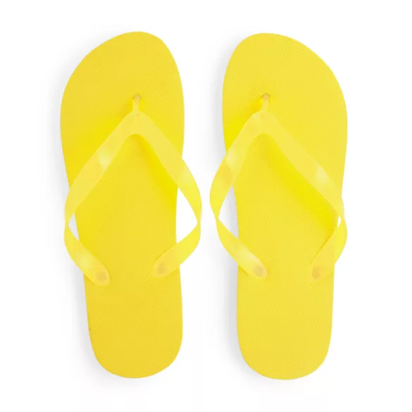 ZS8150-Slapi-de-plaja-cu-talpa-din-PE-confortabila-si-curele-din-PVC-translucide-KALAY-GALBEN