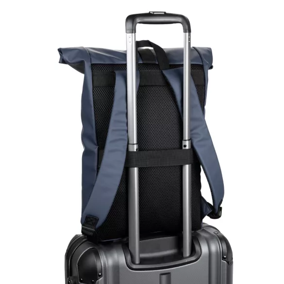 92534-104 - Rucsac cu inchidere rulata din PU, cu buzunar pentru laptop de 16" - PORTLAND
