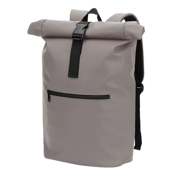 92534-113 - Rucsac cu inchidere rulata din PU, cu buzunar pentru laptop de 16" - PORTLAND