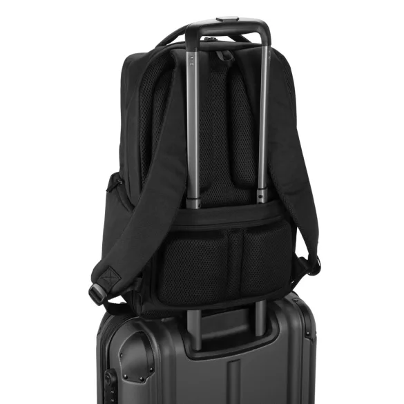 92541-103 - Rucsac din twill reciclat hidrofug cu doua buzunare frontale mari, 17'3" - COPENHAGEN