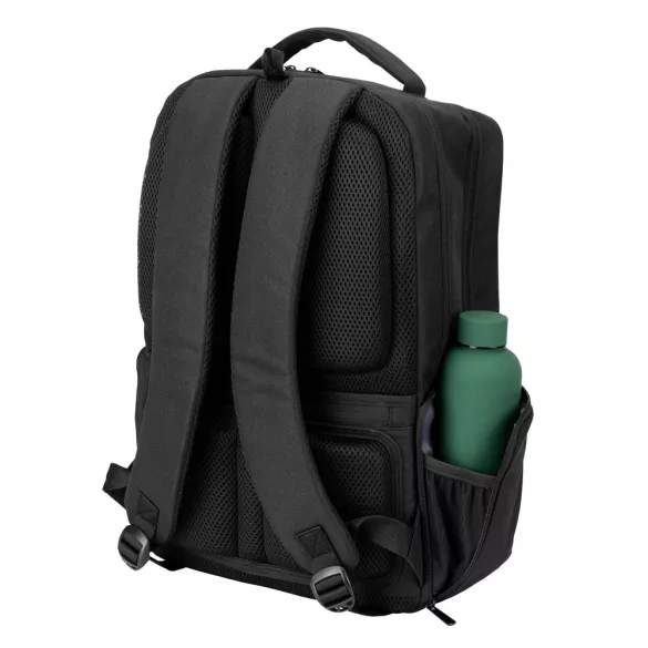 92541-103 - Rucsac din twill reciclat hidrofug cu doua buzunare frontale mari, 17'3" - COPENHAGEN