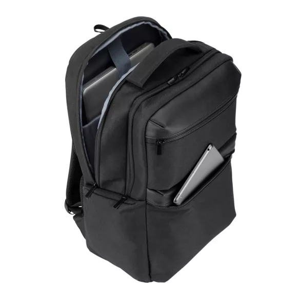 92541-103 - Rucsac din twill reciclat hidrofug cu doua buzunare frontale mari, 17'3" - COPENHAGEN