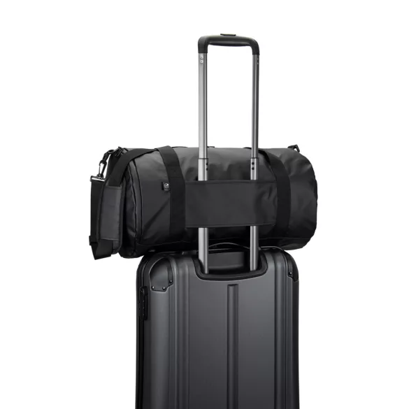 92573-103 - Geanta sport cilindrica din poliester reciclat 600D de inalta densitate cu compartiment lateral pentru pantofi - OSASCO SPORT