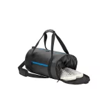 92573-114 - Geanta sport cilindrica din poliester reciclat 600D de inalta densitate cu compartiment lateral pentru pantofi - OSASCO SPORT