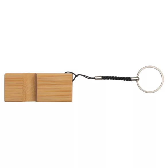 9264713-Breloc-cu-suport-de-telefon-din-bambus