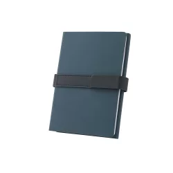   93654-104 - Bloc de notite A5 din PU (50% reciclat) cu doua blocuri: pagini aliniate si pagini simple - SANDERSON