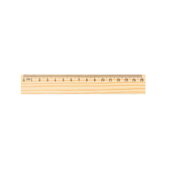 93659-150 - Rigla din lemn de pin cu scala de 15 cm - WESLEY 15