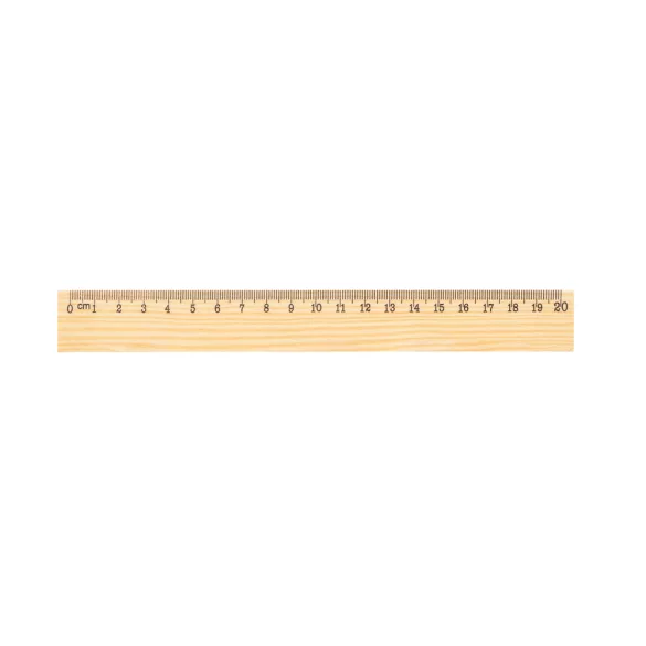 93660-150 - Rigla din lemn de pin cu scala de 20 cm - WESLEY 20